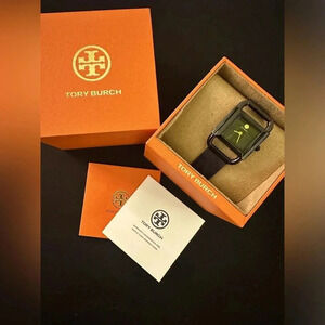 Tory Burch Black Mesh Band Watch